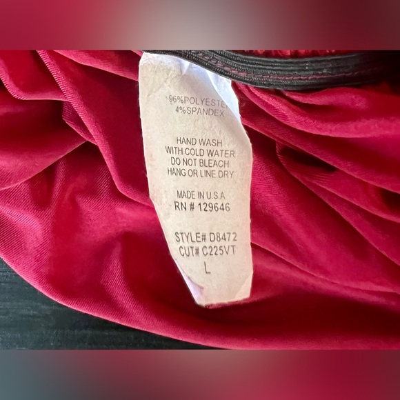 Red Open Back Dress - Picture 2 of 5